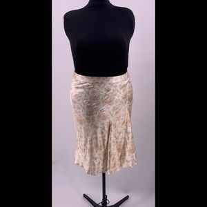 Banana Republic Champagne Floral Skirt